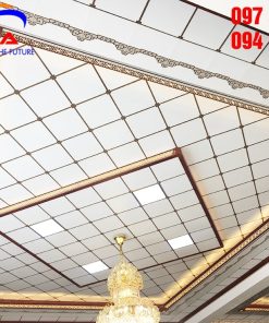 trần nhôm 3D phòng khách