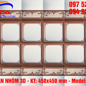 Tấm trần nhôm 3D 450x450 mm - Mẫu hoa văn tre - Trần nhôm | Lam ...
