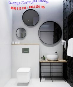 gương thép decor nhà tắm