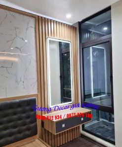 Gương đèn led táp đầu giường