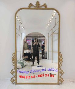 Gương studio viền kim loại